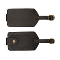 4.5 x 2.5 in. Bonded Leather Luggage Tag - Black