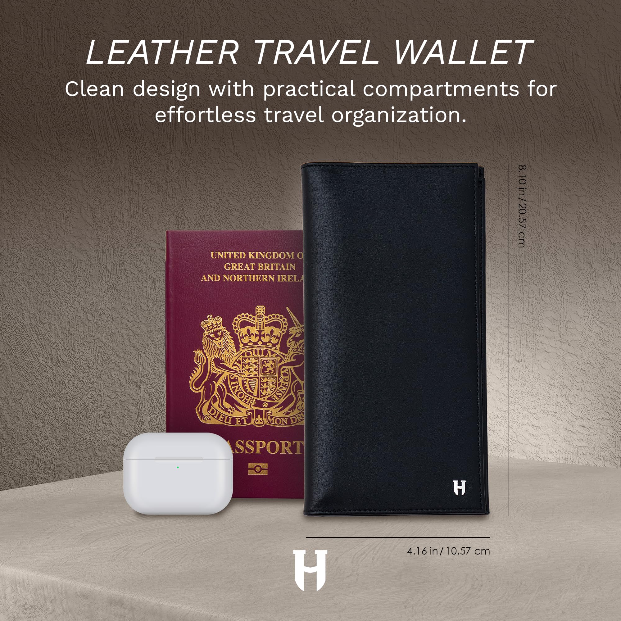 HELMBROOK London Passport Holder Travel Wallet, Tripp-PH-TravelWallet