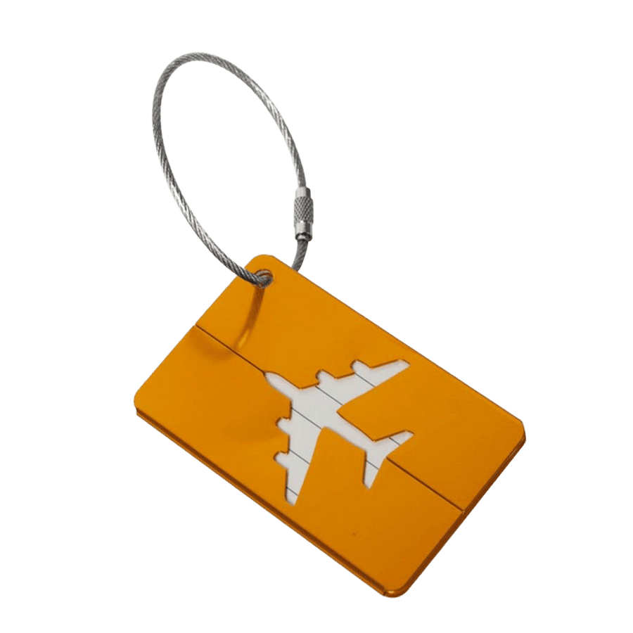 Aluminum Airplane Luggage Tag